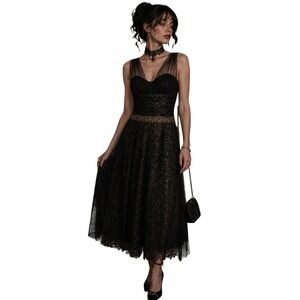 teri jon by rickie freeman lace high-low dress Rickie Freeman for Teri Jon 3D Lace High-Low Cocktail Dress navy blue Size 18